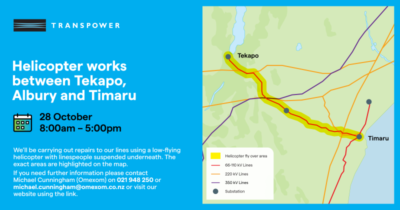 Outage map with details of outage and a map showing the area