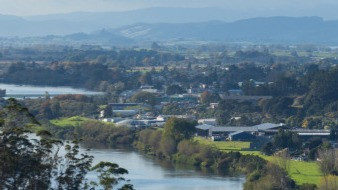 Huntly river in the Waikato region