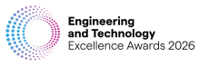 The logo for this years awards made up of coloured dots