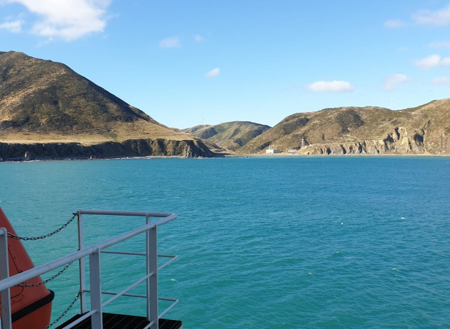 Oteranga Bay viewed from the water