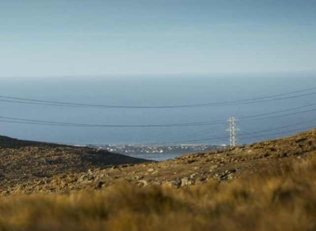 Transmission towers in the upper South Island