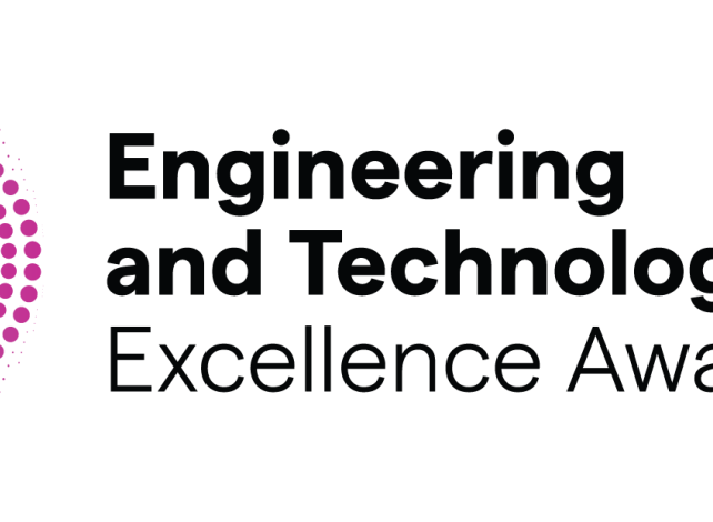 The logo for this years awards made up of coloured dots