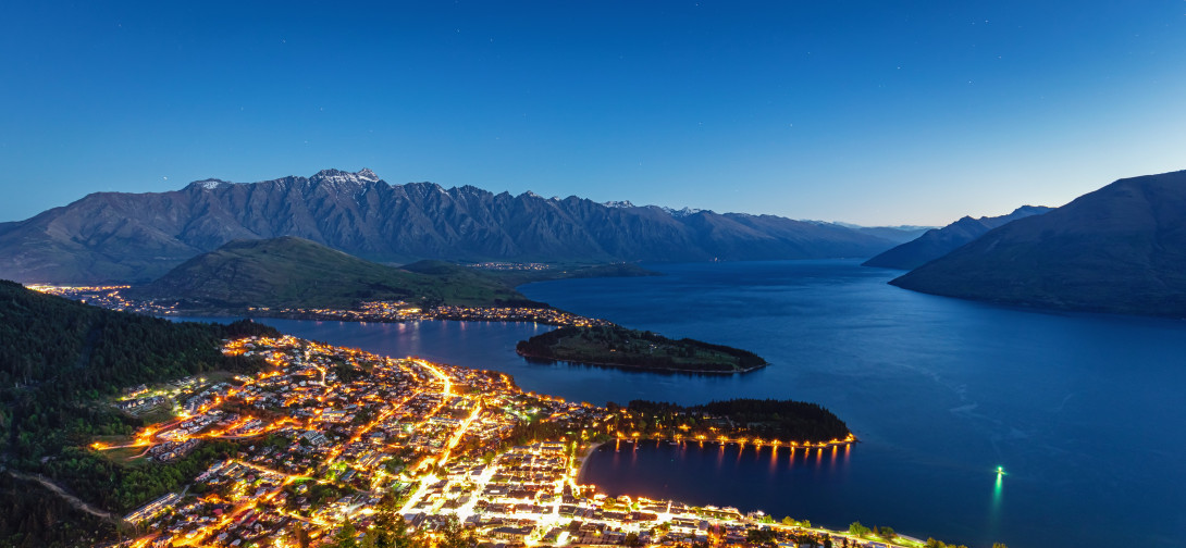 Queenstown at night